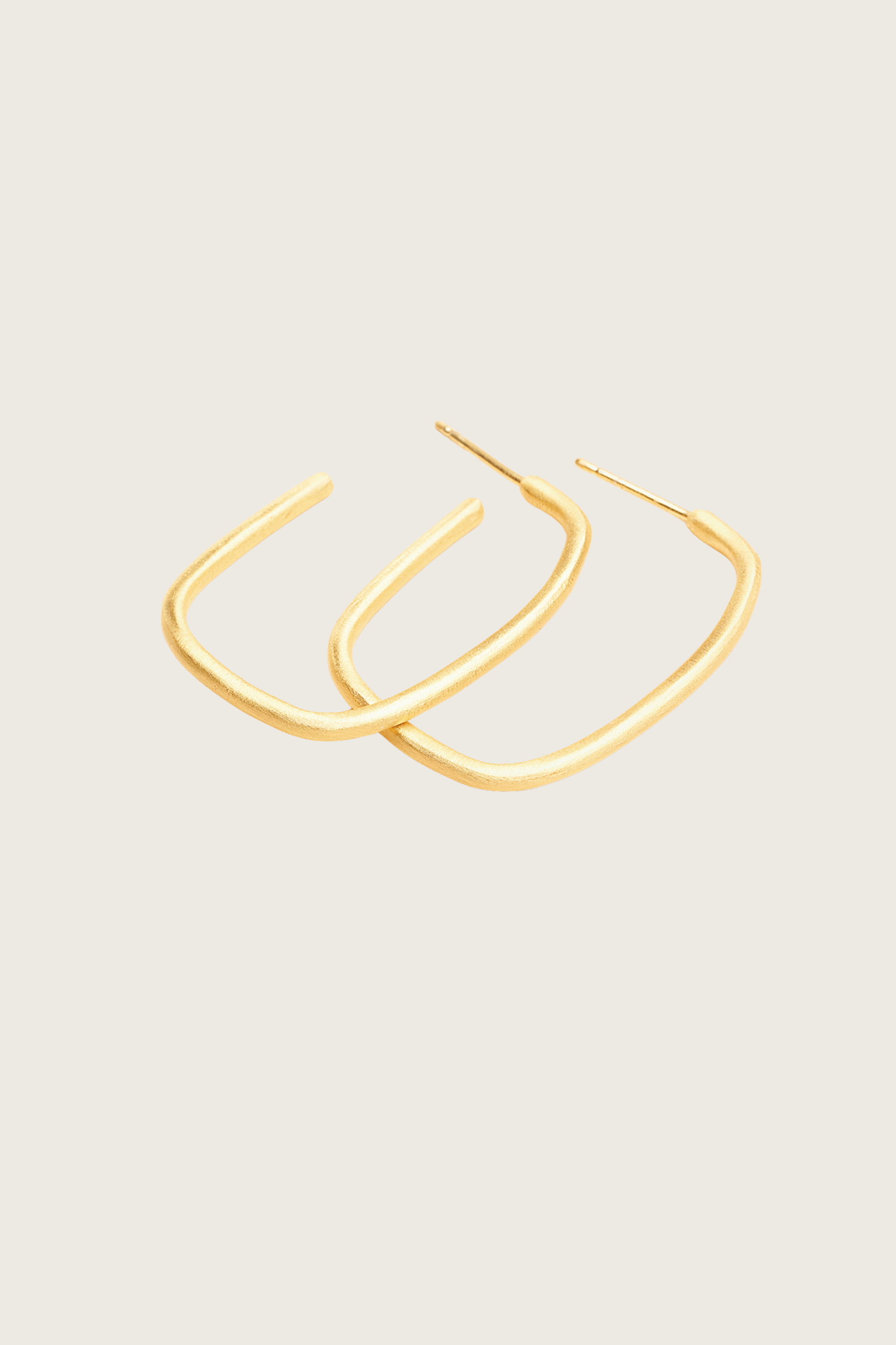 Siria 18K Recycled Fine Gold Plated Earrings - 925 Silver Posts