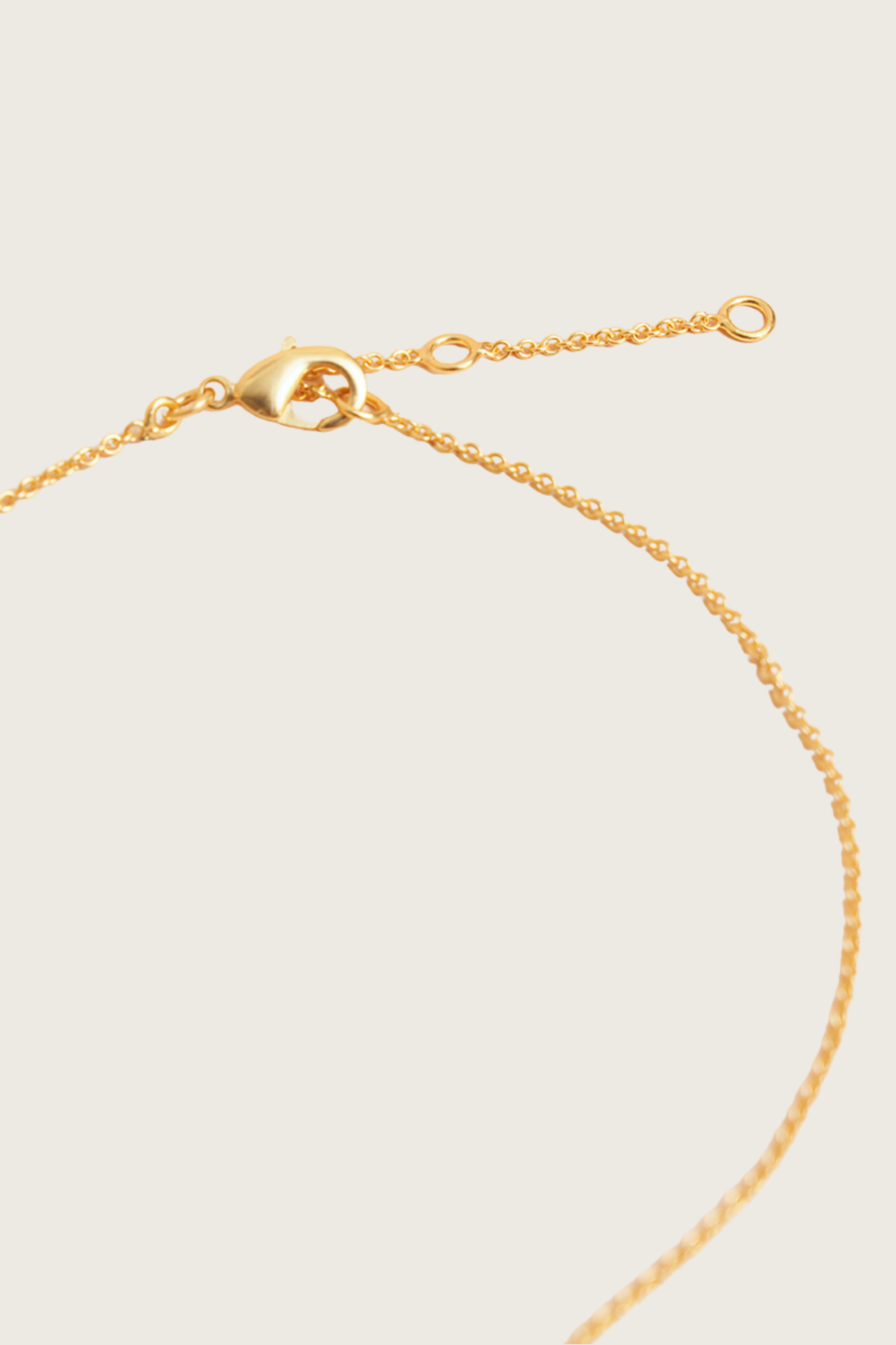 Collier Kazin plaqué or fin recyclé 18K, pierre de lune arc-en-ciel