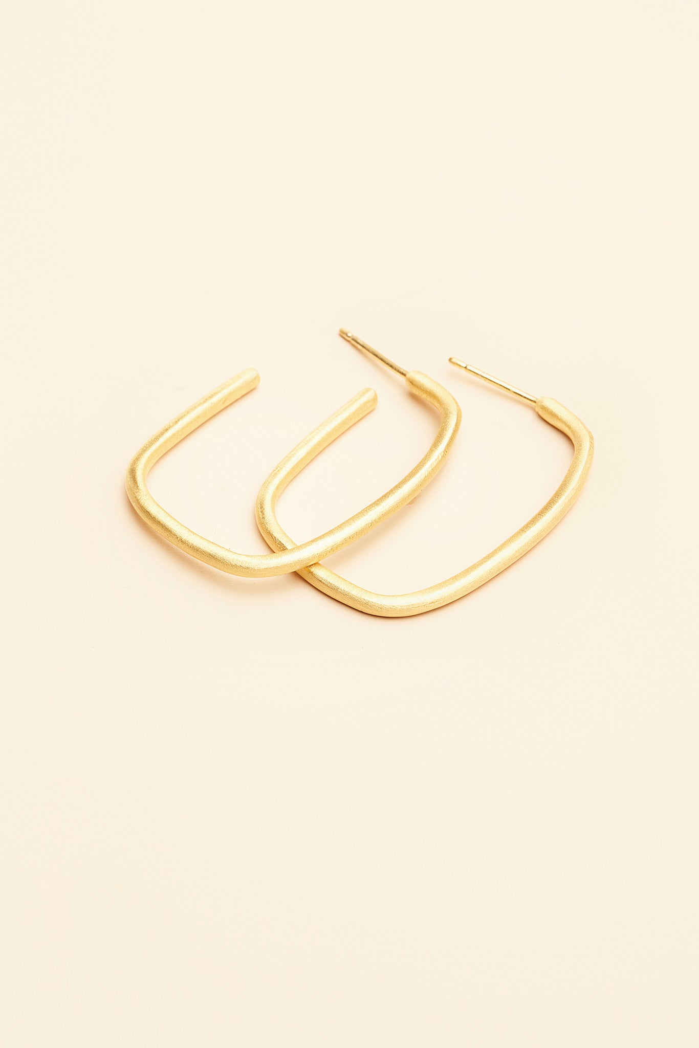 Siria 18K Recycled Fine Gold Plated Earrings - 925 Silver Posts