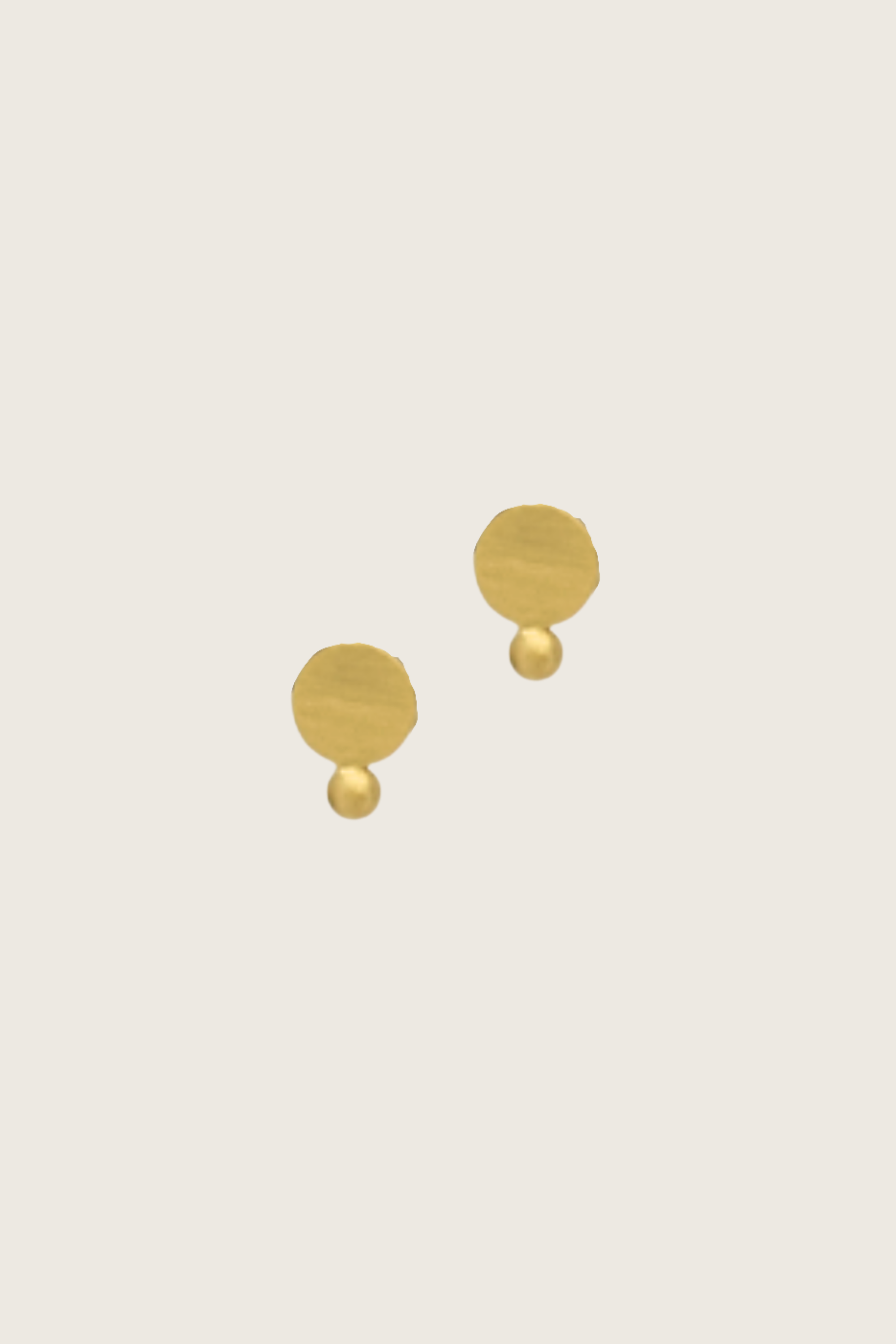 Abidy 18K Recycled Fine Gold Plated Earrings - 925 Silver Posts
