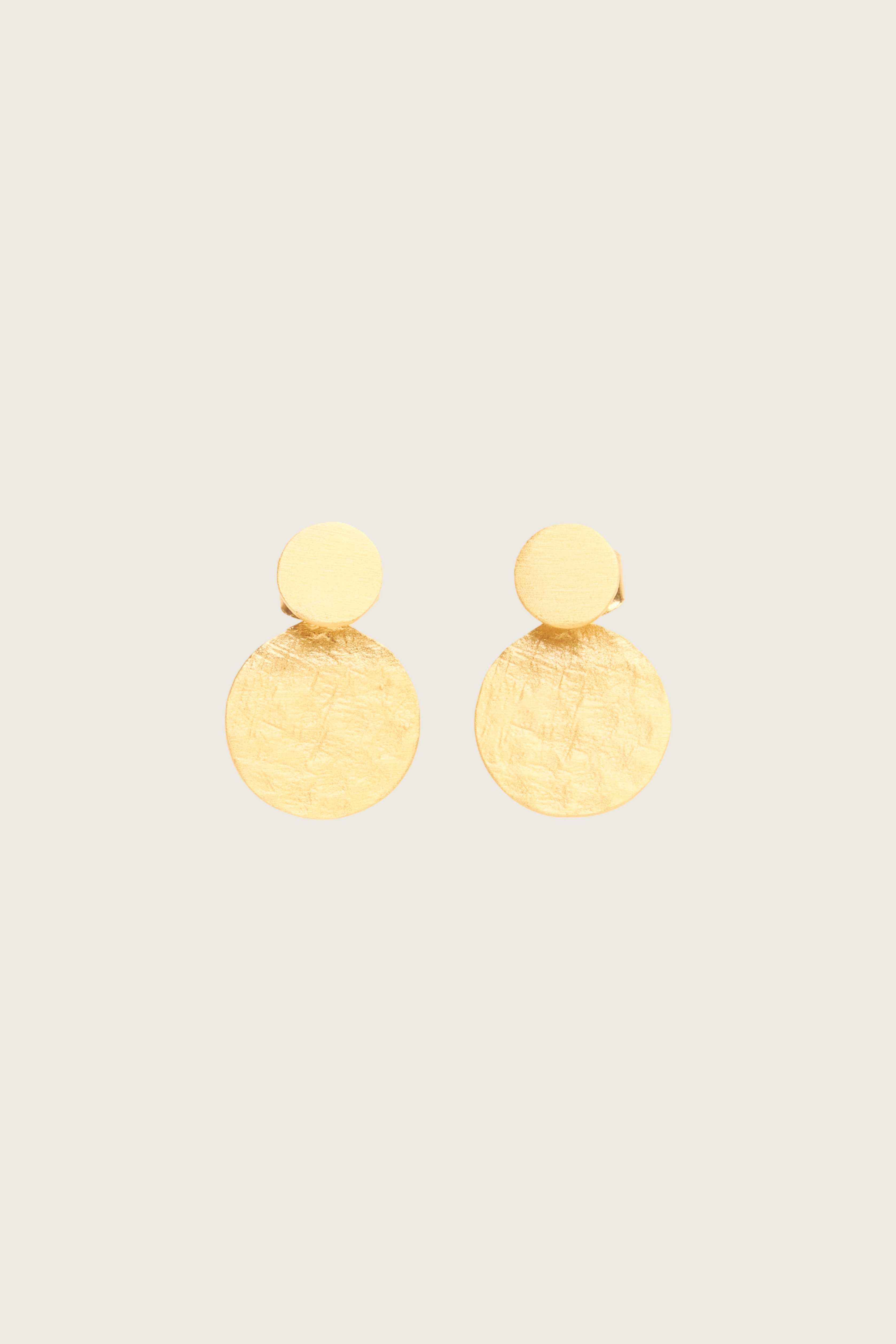 Aimana 18K Recycled Fine Gold Plated Earrings - 925 Silver Posts