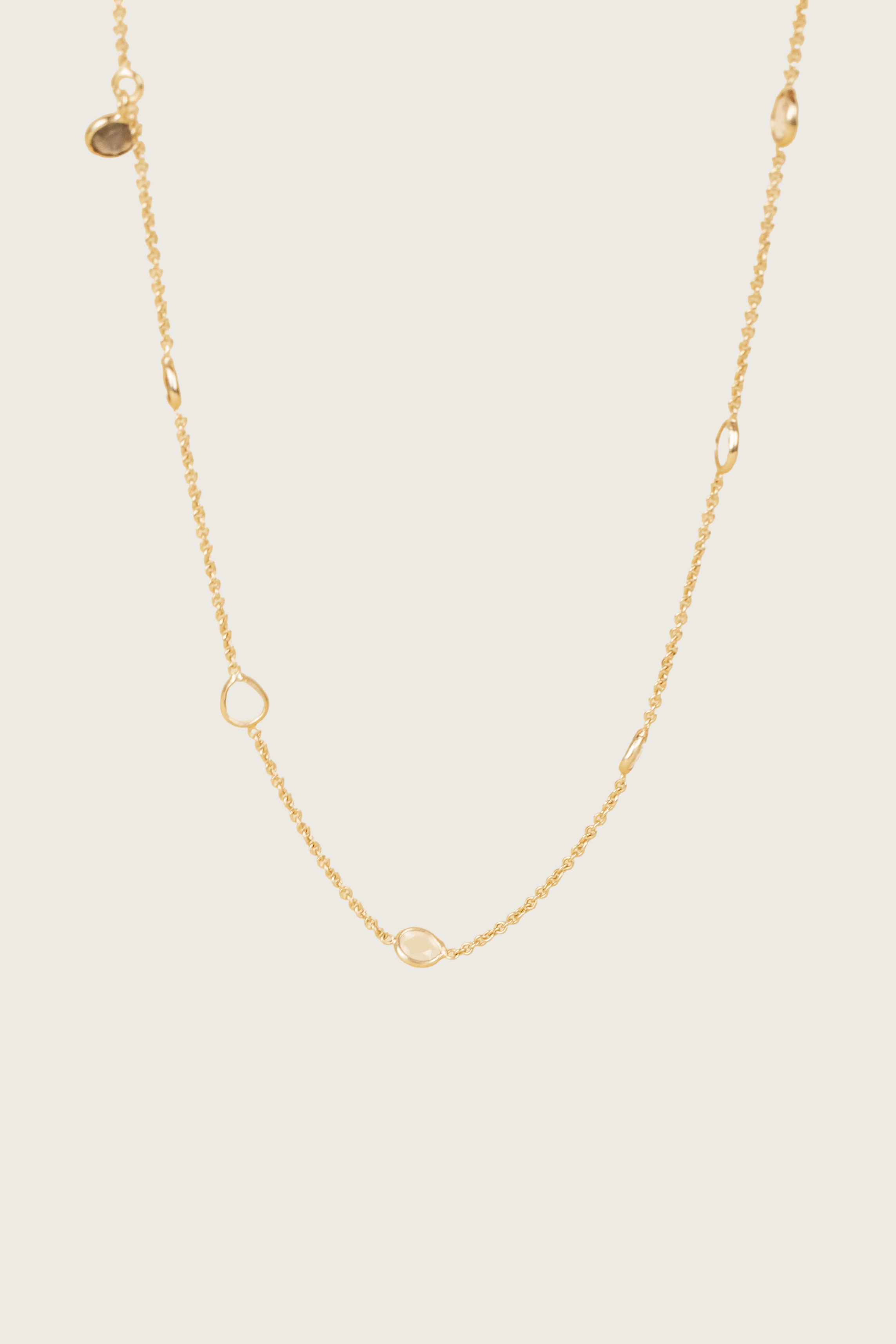 Aimouni 18K Recycled Fine Gold Plated Rock Crystal Necklace