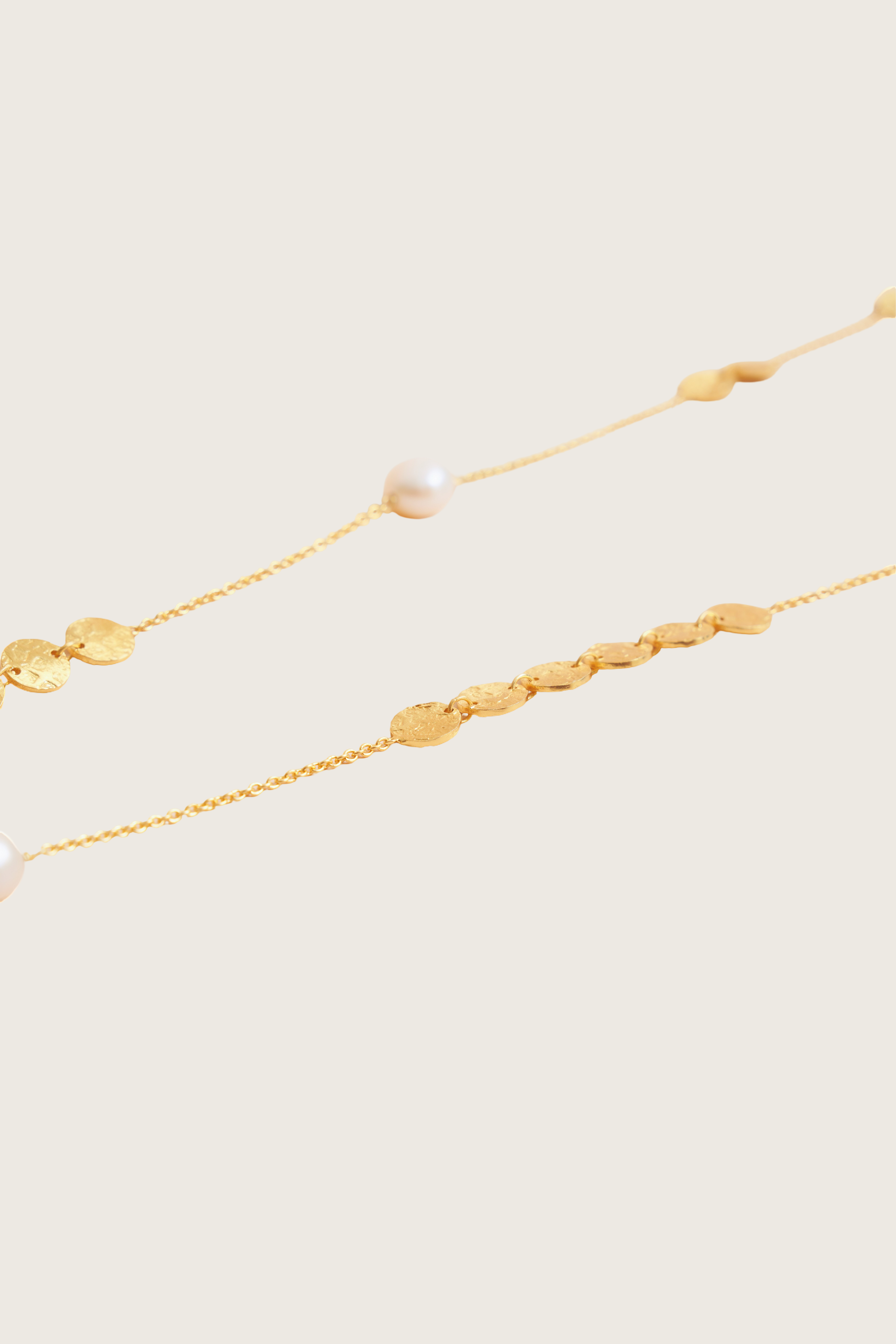 Kamal 18K Recycled Fine Gold Plated Freshwater Pearl Necklace
