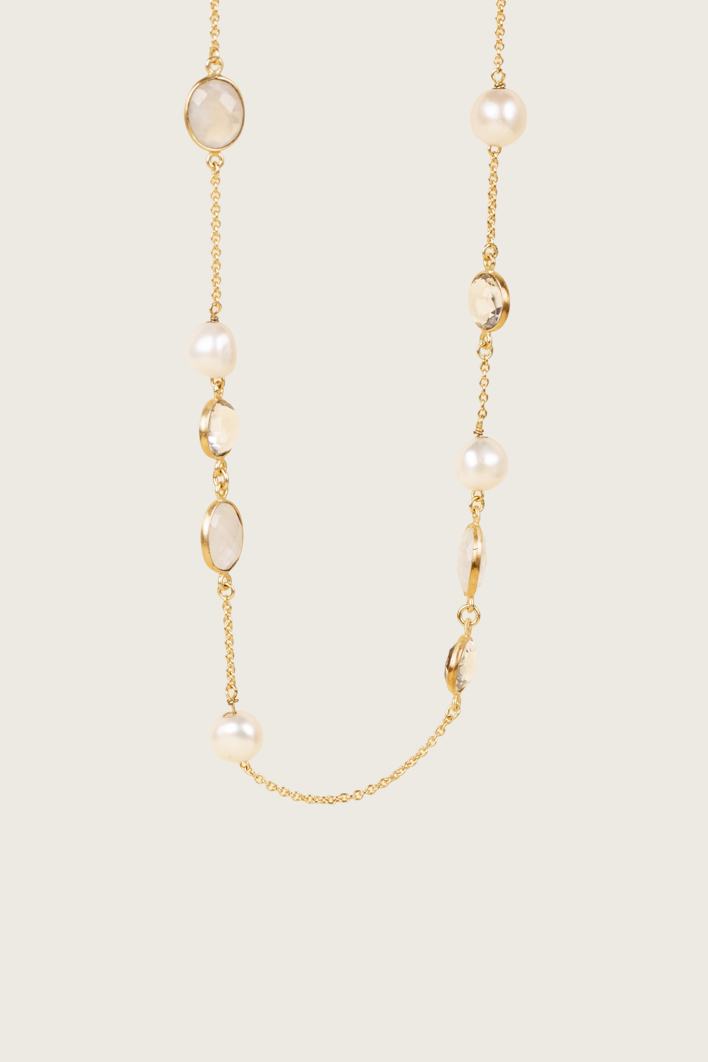 Lumo 18K Recycled Fine Gold Plated Pearl Necklace