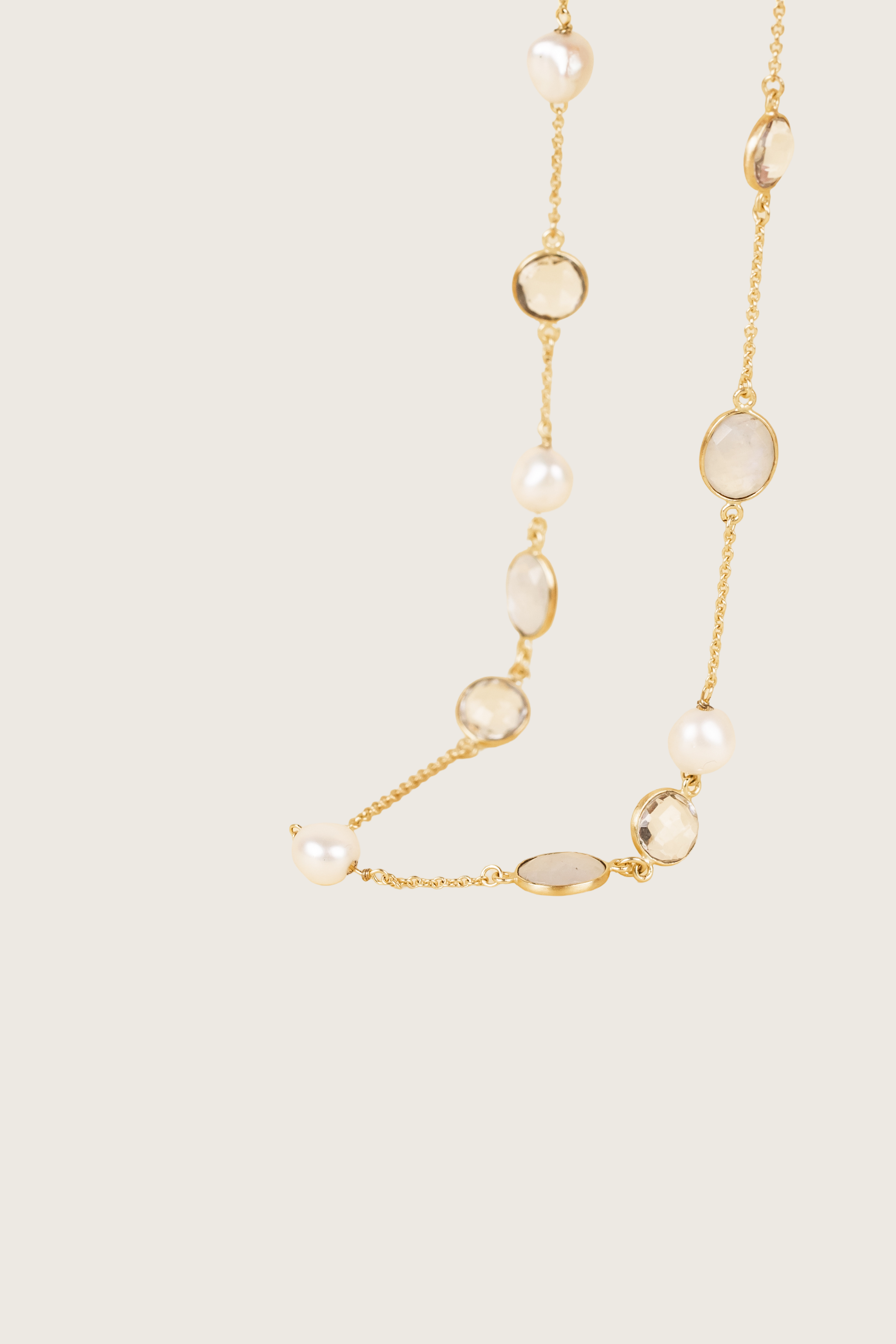 Lumo 18K Recycled Fine Gold Plated Pearl Necklace