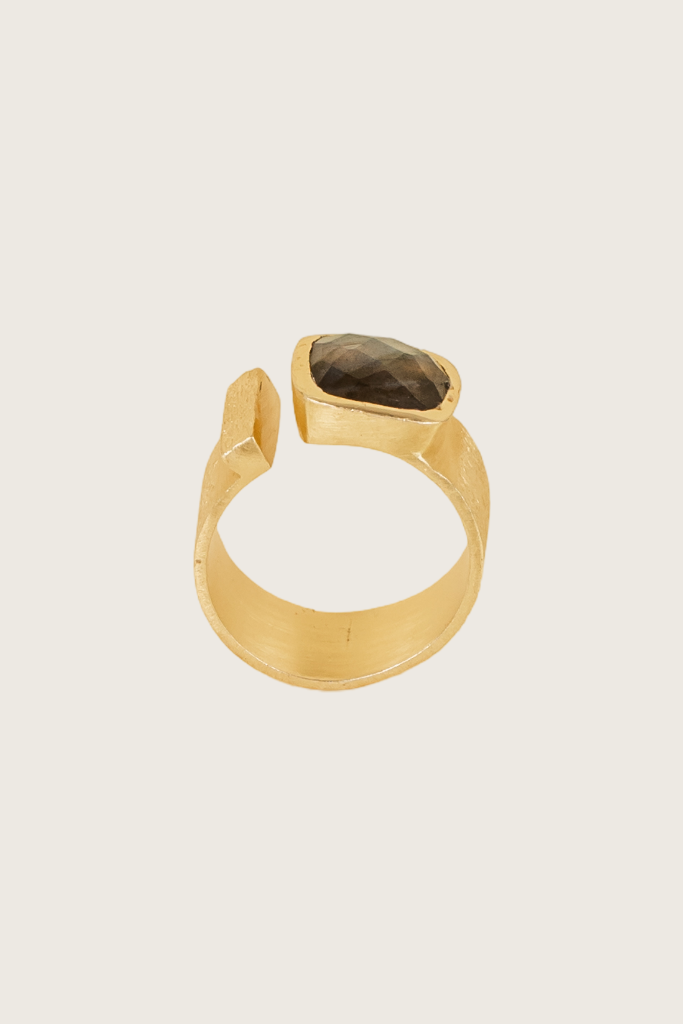 Malypso 18K Recycled Fine Gold Plated Labradorite Ring