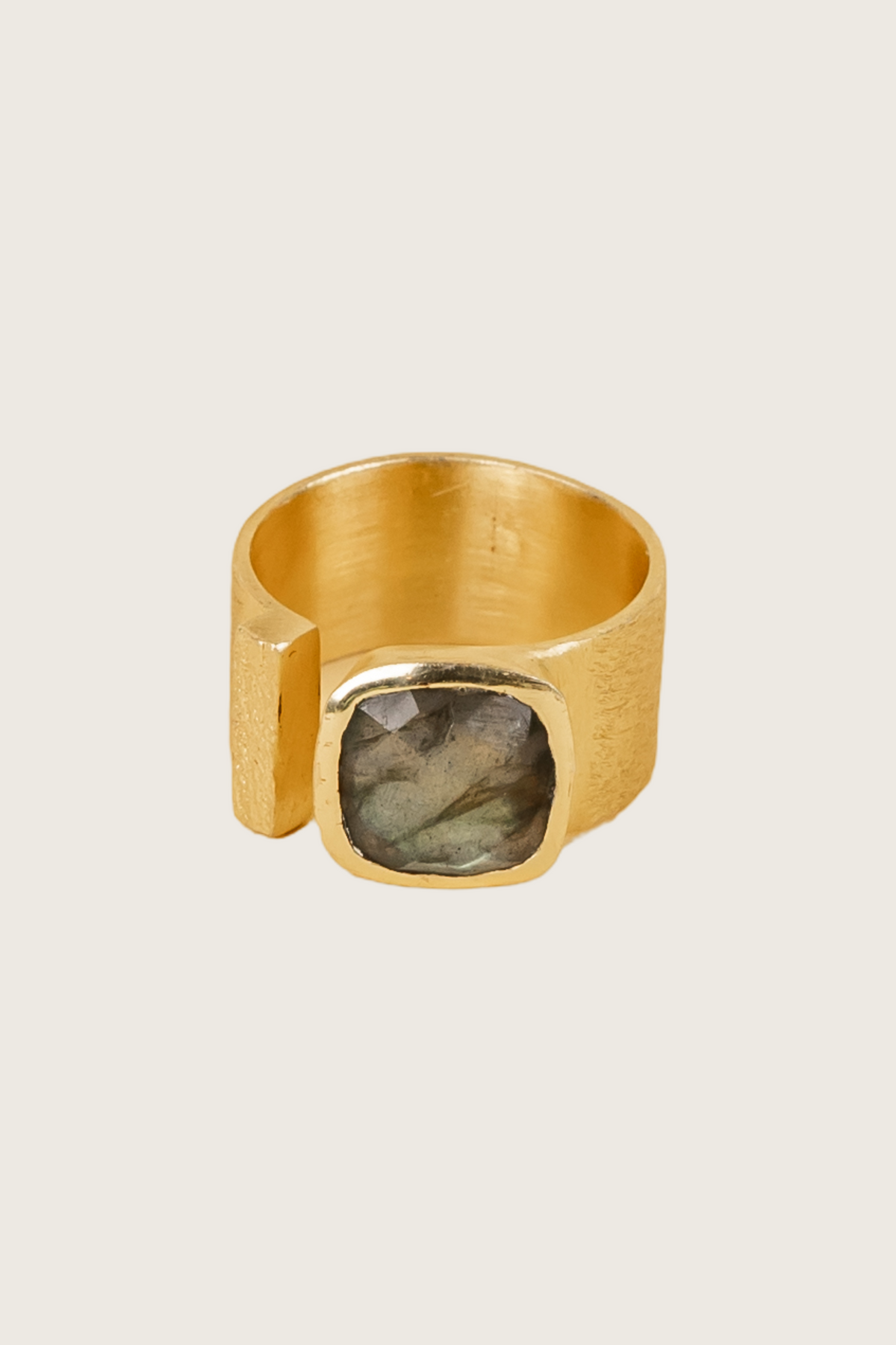 Malypso 18K Recycled Fine Gold Plated Labradorite Ring