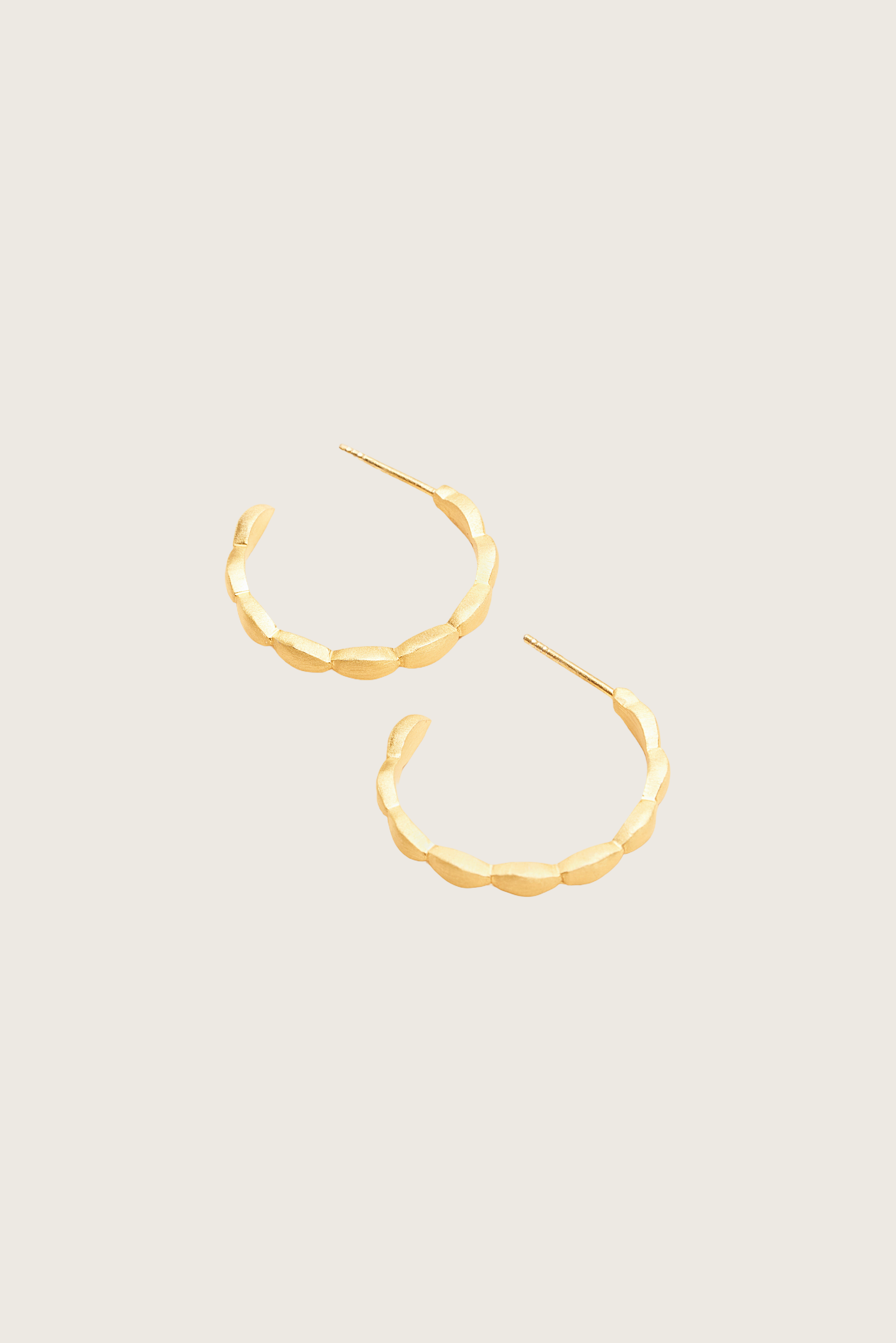 Susli 18K Recycled Fine Gold Plated Earrings - 925 Silver Posts