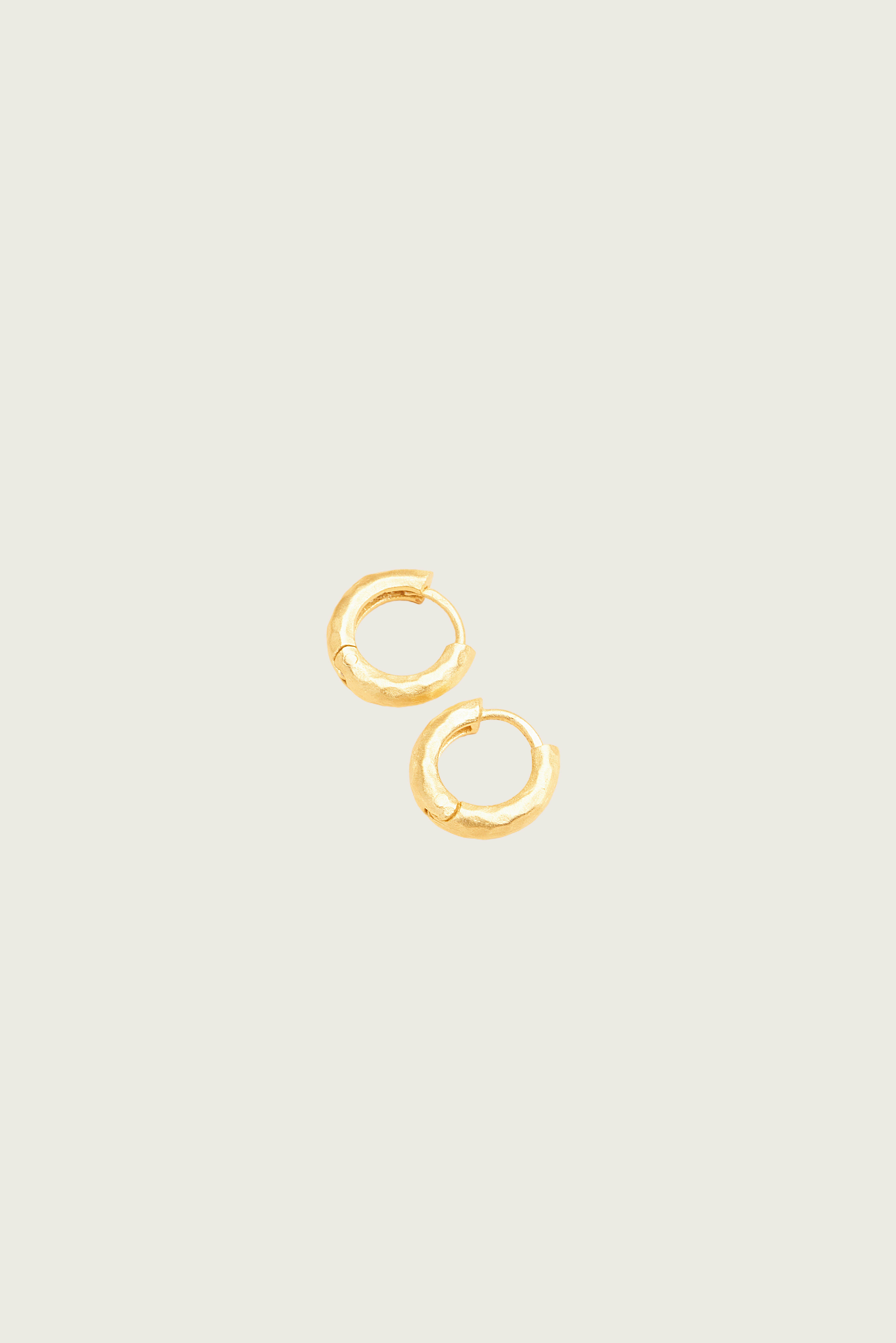 Tania 18K Recycled Fine Gold Plated Large Earrings - 925 Silver Posts