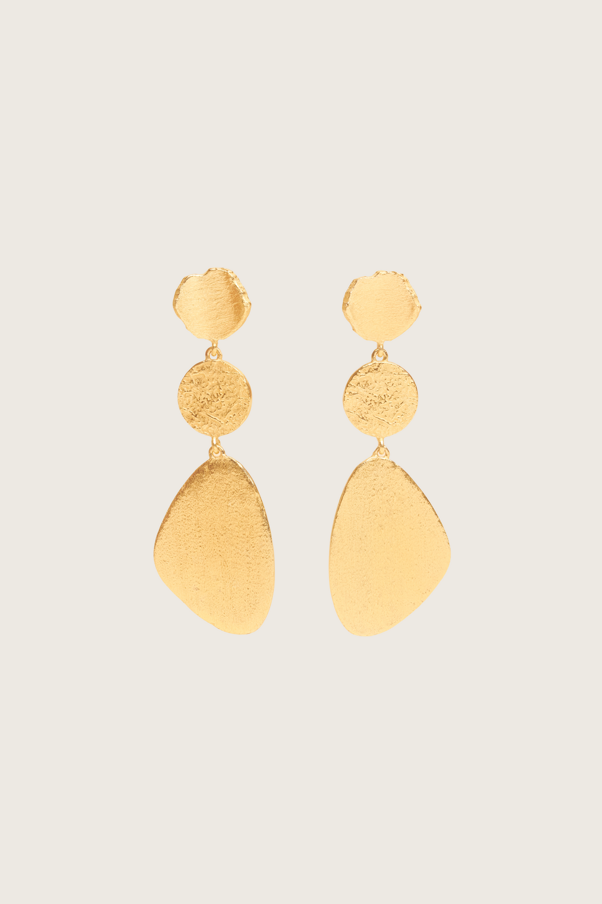Tinulo 18K Recycled Fine Gold Plated Earrings - 925 Silver Posts
