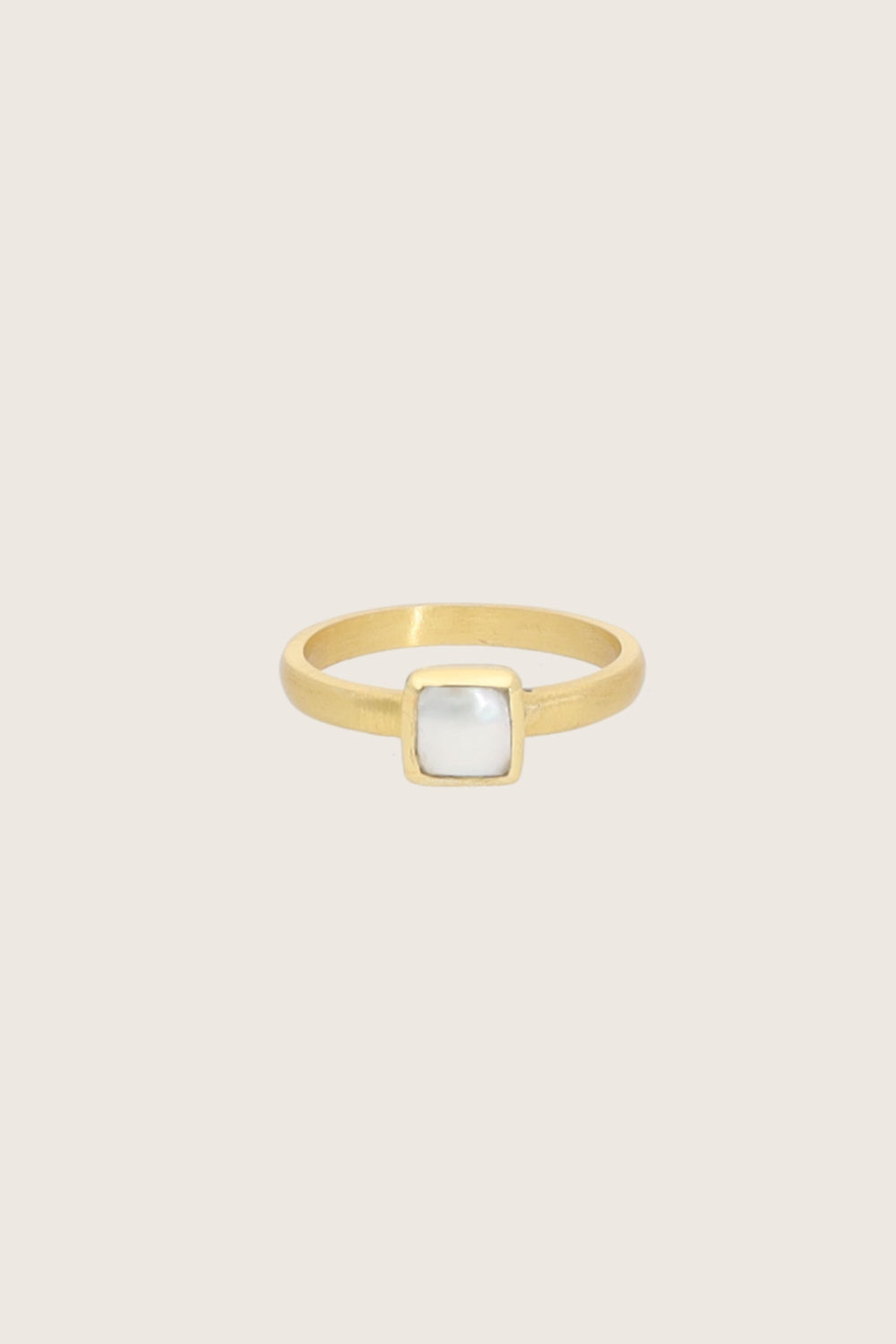 Nyrah 18K Recycled Fine Gold Plated Ring, Freshwater Pearl