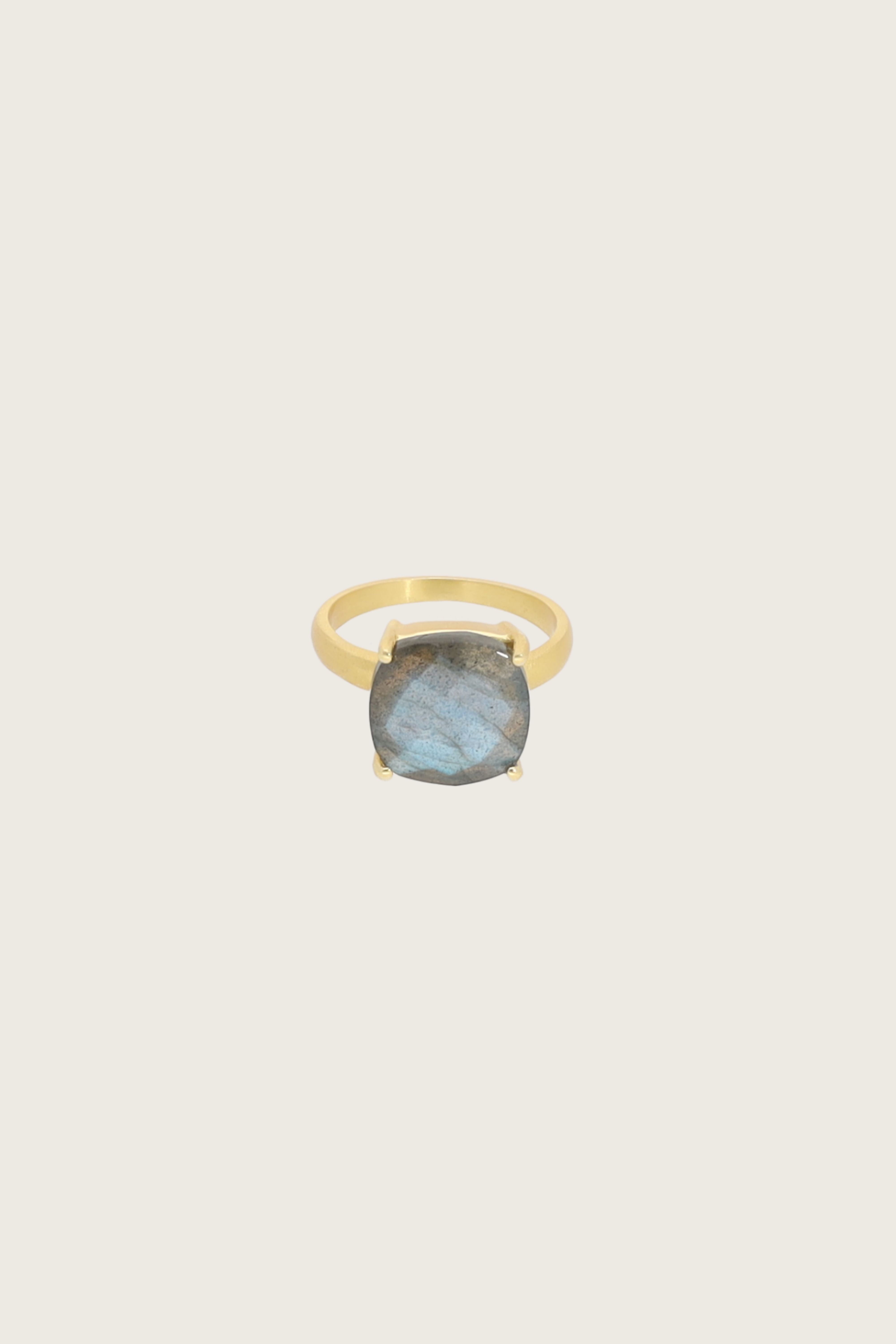 Manil 18K Recycled Fine Gold Plated Labradorite Ring