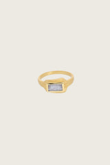 Caelia 18K Recycled Fine Gold Plated Labradorite Ring