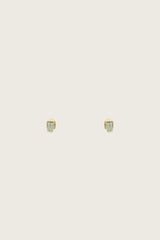 Siniu 18K Recycled Fine Gold Plated Earrings - 925 Silver Posts, Blue Topaz