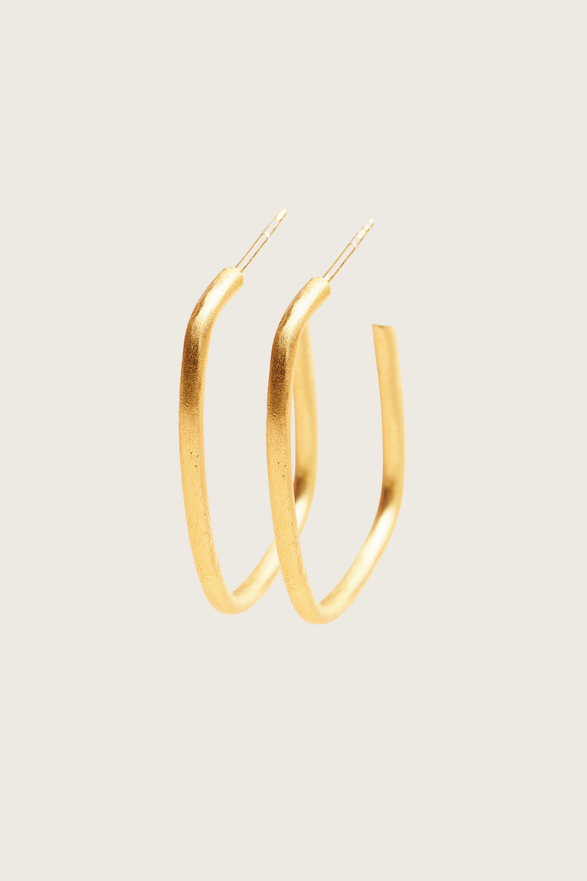 Siria 18K Recycled Fine Gold Plated Earrings - 925 Silver Posts