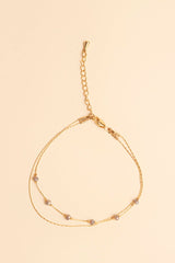 Posla 14K Gold Inlay Grey Pearl Bracelet