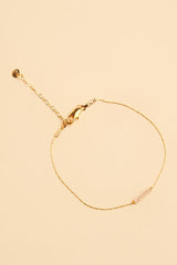 Jonit 14K Gold Inlay Turquoise Crystal Bracelet