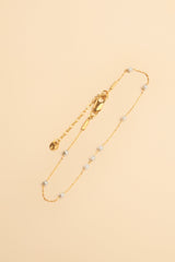 Yusi 14K Gold Inlay Grey Pearl Bracelet