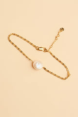 Bracelet en perles d'eau douce avec incrustation en or 14 carats Jula