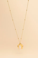 Collier en perles d'eau douce avec incrustation en or 14 carats Jiti