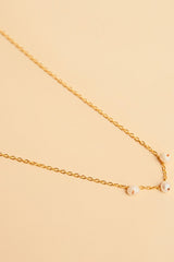 Collier en labradorite avec incrustation en or 14 carats Jouta