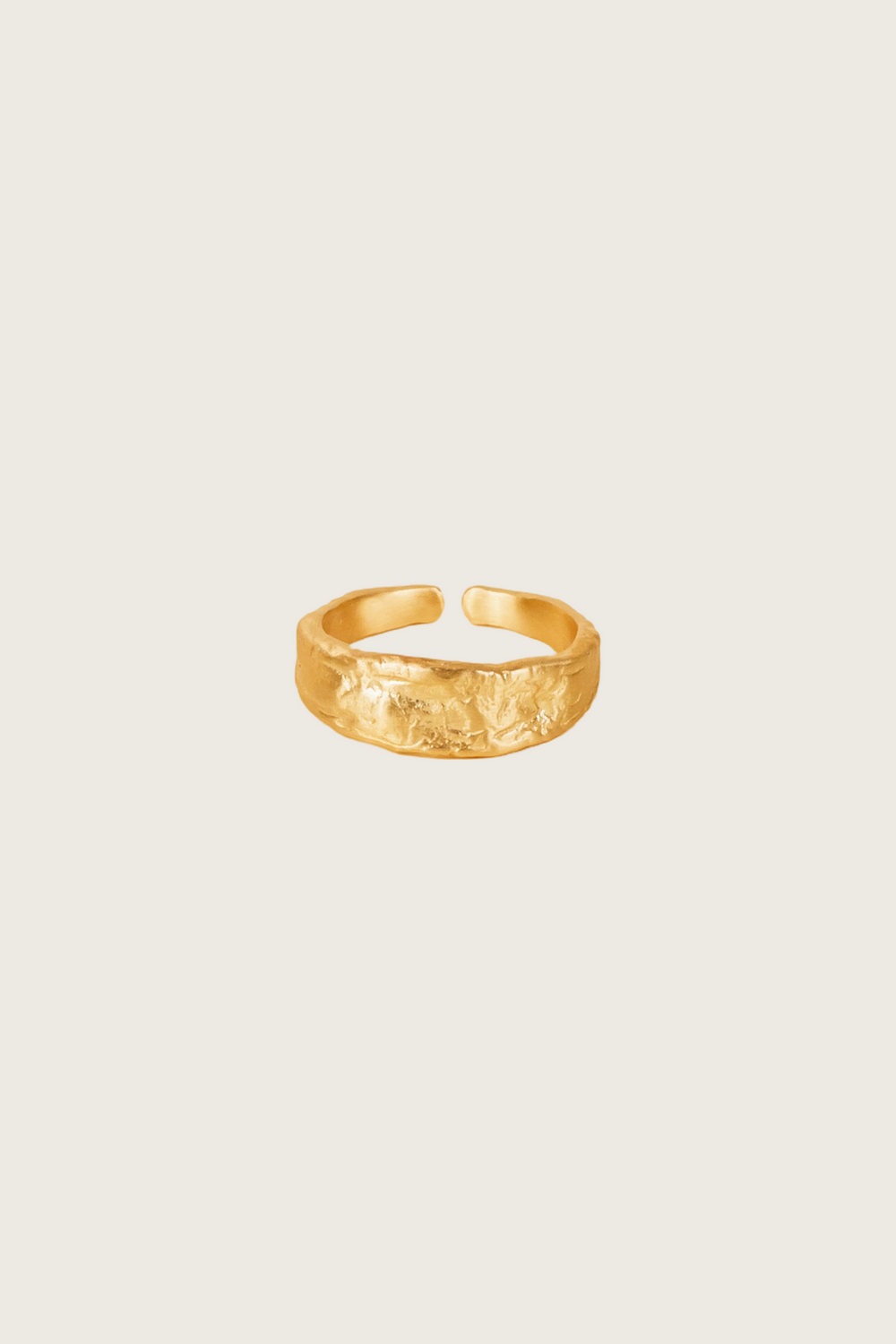 Bague Elentia plaquée or fin recyclé 18 carats