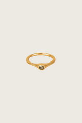 Neolia 18K Recycled Fine Gold Plated Smoky Topaz Ring