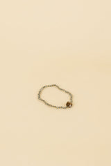 Bracelet Ikumi en or 14 carats avec incrustation de cristal vert / labradorite