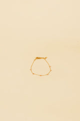 Jabi 14K Gold Inlay Opaque Peach Bracelet