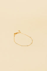 Jabi 14K Gold Inlay Opaque Blue Bracelet