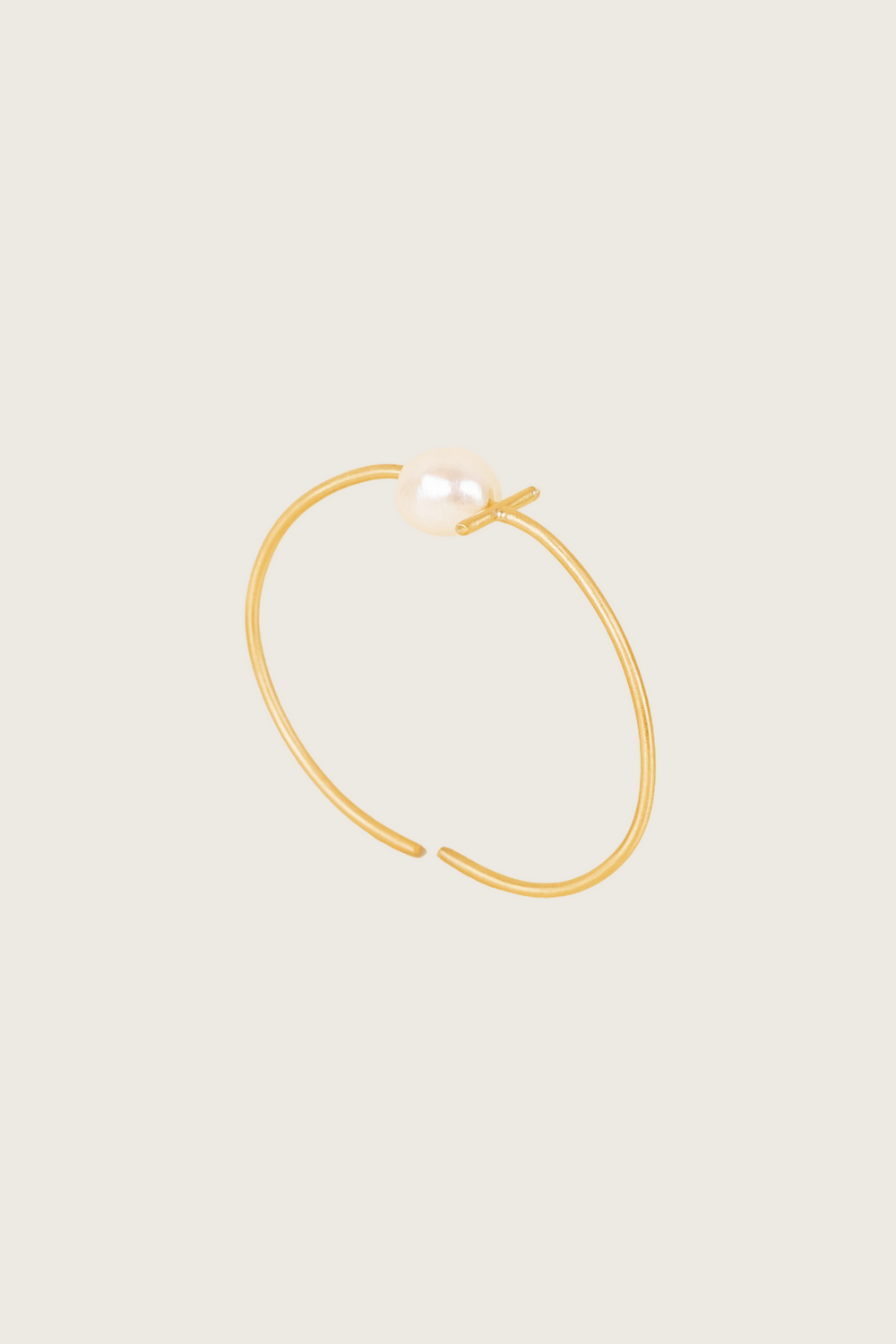 Bracelet Murnia plaqué or fin recyclé 18K, perle