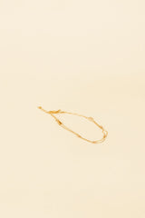 Posla 14K Gold Inlay Peach Crystal Bracelet
