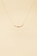 Collier Osja avec incrustation en or 14 carats et cristaux multicolores