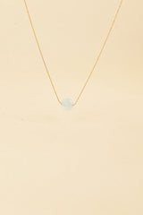 Collier en turquoise avec incrustation en or 14 carats Jimini