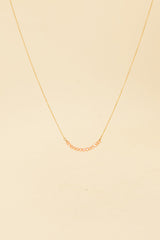 Collier en cristal blush avec incrustation en or 14 carats Osja