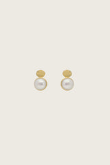 Boucles d'oreilles Robeli en perles d'eau douce plaquées or fin recyclé 18K - tiges en argent 925