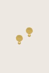 Abidy 18K Recycled Fine Gold Plated Earrings - 925 Silver Posts