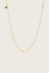 Aimouni 18K Recycled Fine Gold Plated Rock Crystal Necklace