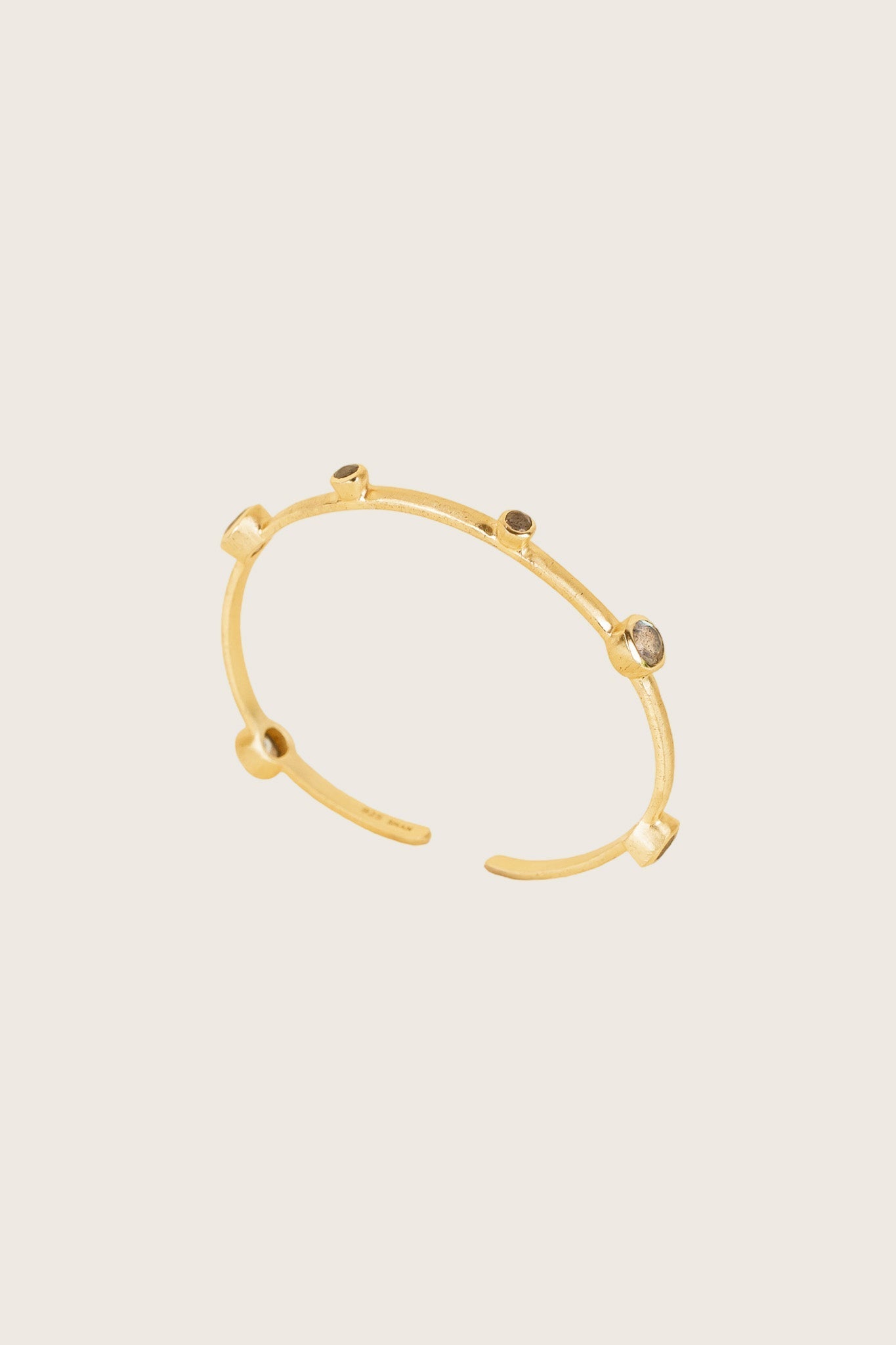 Ashni 18K Recycled Fine Gold Plated Labradorite Bracelet