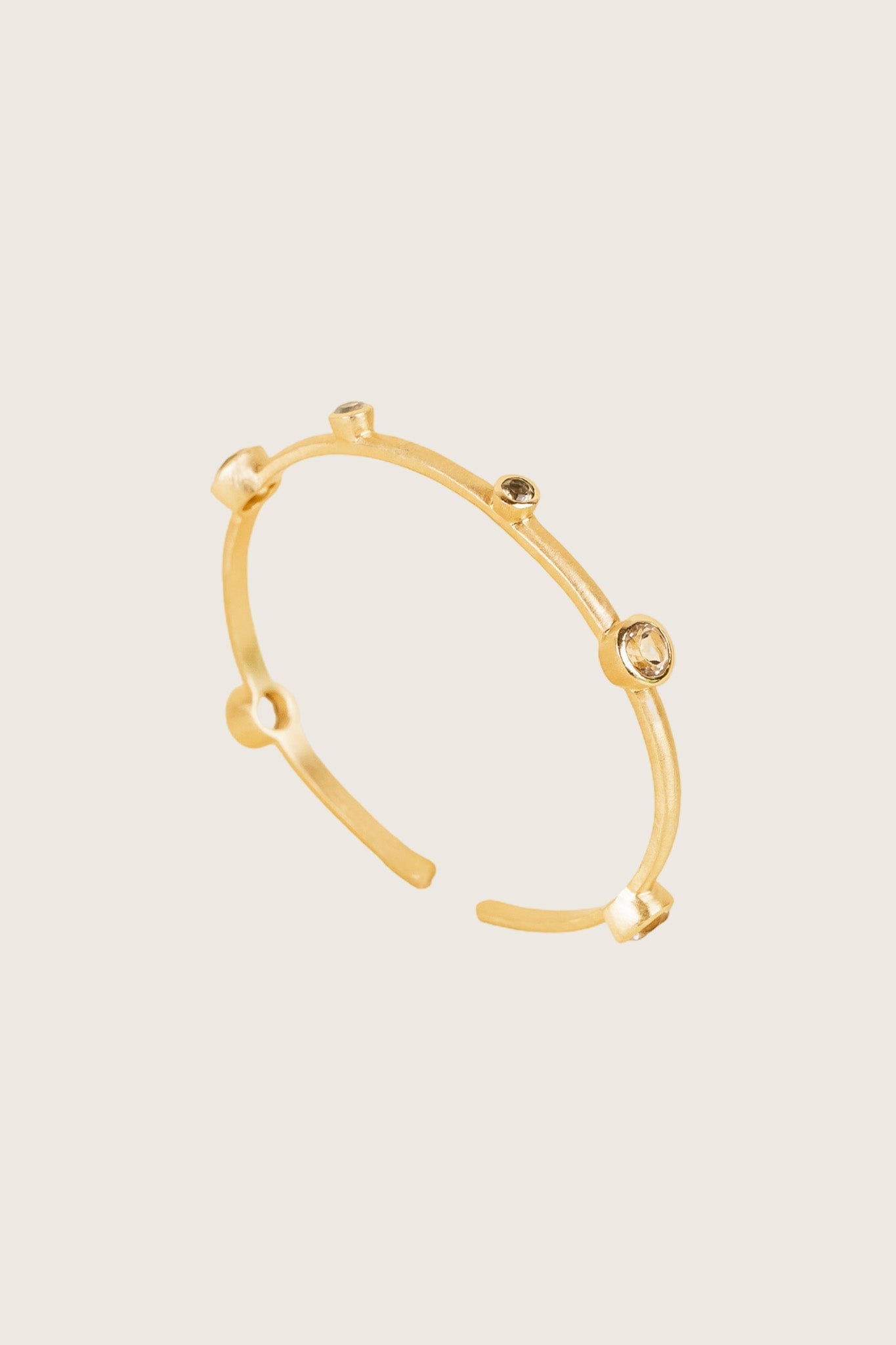 Ashni 18K Recycled Fine Gold Plated Citrine Bracelet