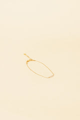 Jonit 14K Gold Inlay Cream Crystal Bracelet