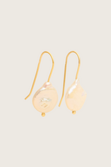 Boucles d'oreilles perles d'eau douce plaquées or fin recyclé 18 carats Eima