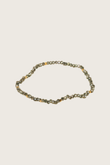Bracelet Jaydu en cristal vert avec incrustation en or 14 carats