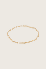 Bracelet Jaydu en cristal crème avec incrustation en or 14 carats