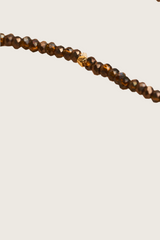 Bracelet en cristal marron avec incrustation en or 14 carats Jaydu