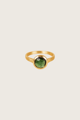 Lysar 18K Recycled Fine Gold Plated Green Tourmaline Ring