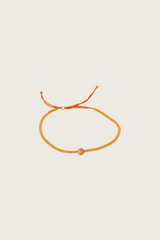 Bracelet Mania en œil de tigre orange avec incrustation en or 14 carats