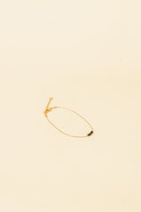 Jonit 14K Gold Inlay Marron Crystal Bracelet
