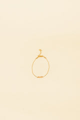 Jonit 14K Gold Inlay Peach Crystal Bracelet