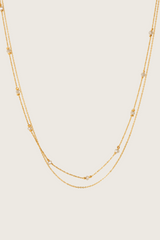 Collier Labradorite avec Incrustation en Or 14K Posla
